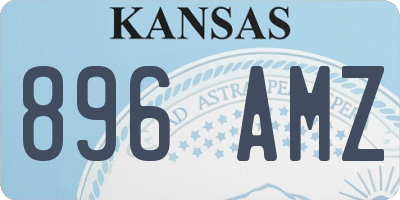 KS license plate 896AMZ
