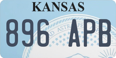 KS license plate 896APB
