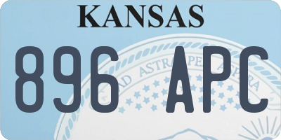KS license plate 896APC