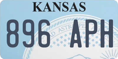 KS license plate 896APH