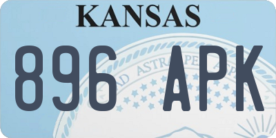 KS license plate 896APK
