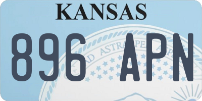 KS license plate 896APN