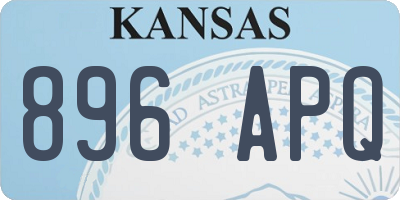 KS license plate 896APQ