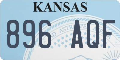 KS license plate 896AQF