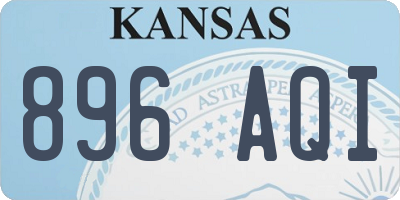 KS license plate 896AQI