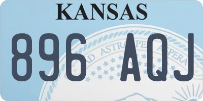 KS license plate 896AQJ