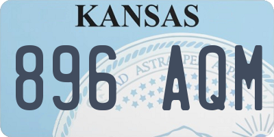 KS license plate 896AQM