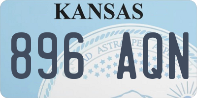 KS license plate 896AQN