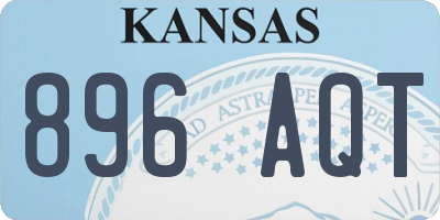 KS license plate 896AQT