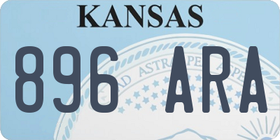 KS license plate 896ARA