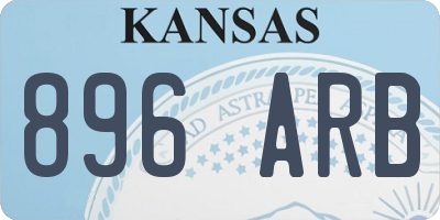 KS license plate 896ARB