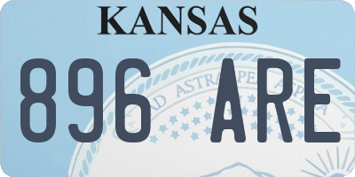 KS license plate 896ARE