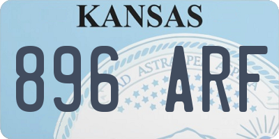 KS license plate 896ARF