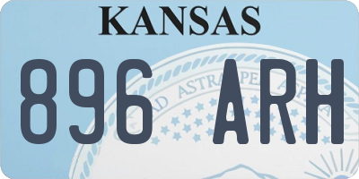 KS license plate 896ARH