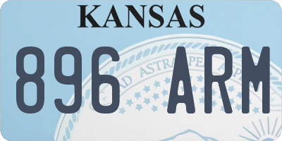 KS license plate 896ARM