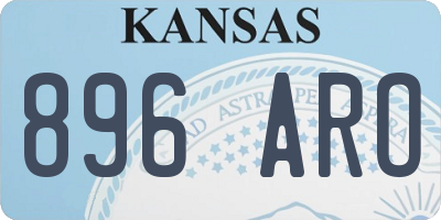 KS license plate 896ARO