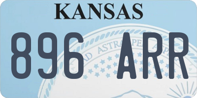 KS license plate 896ARR