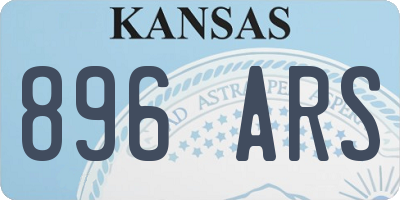 KS license plate 896ARS
