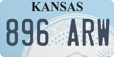KS license plate 896ARW