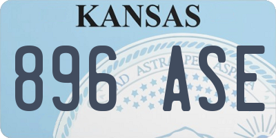 KS license plate 896ASE