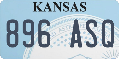 KS license plate 896ASQ
