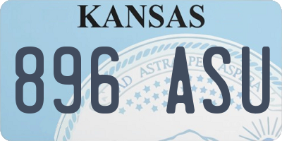 KS license plate 896ASU