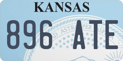 KS license plate 896ATE