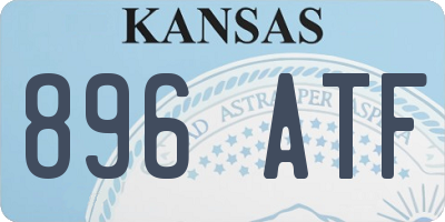 KS license plate 896ATF