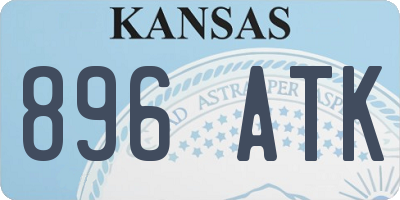 KS license plate 896ATK