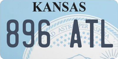KS license plate 896ATL
