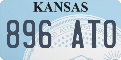 KS license plate 896ATO