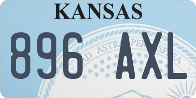KS license plate 896AXL