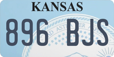 KS license plate 896BJS