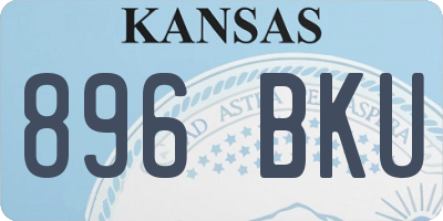 KS license plate 896BKU