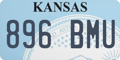 KS license plate 896BMU