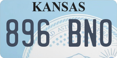 KS license plate 896BNO