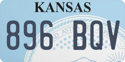 KS license plate 896BQV
