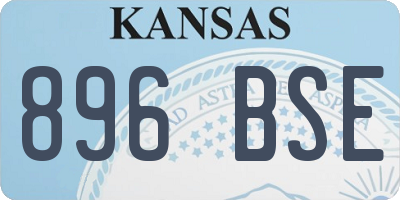 KS license plate 896BSE