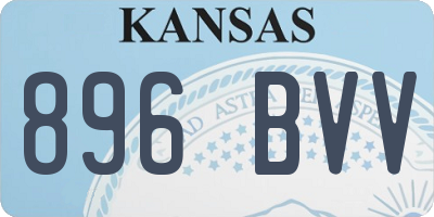 KS license plate 896BVV