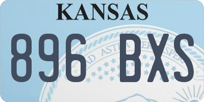 KS license plate 896BXS