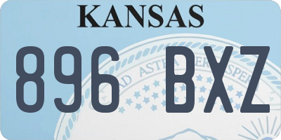 KS license plate 896BXZ