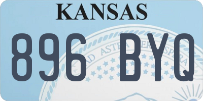 KS license plate 896BYQ