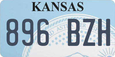 KS license plate 896BZH