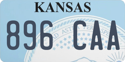 KS license plate 896CAA