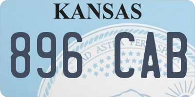 KS license plate 896CAB
