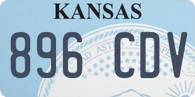 KS license plate 896CDV