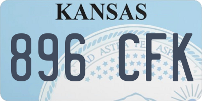 KS license plate 896CFK