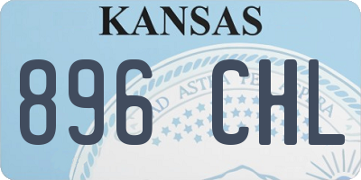 KS license plate 896CHL
