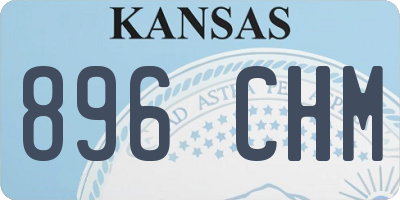 KS license plate 896CHM