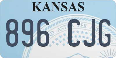 KS license plate 896CJG